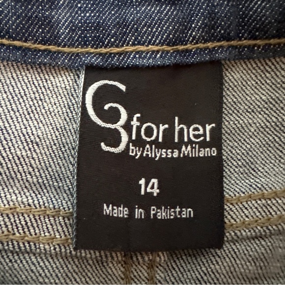 University of Montana Grizzlies Embroidered Denim Skirt 14 by Alyssa Milano - Picture 6 of 8